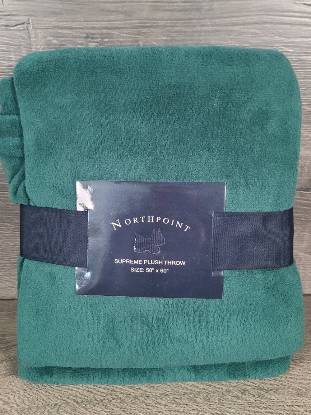 New North Point Supreme Plush Throw 50 x 60 Brown